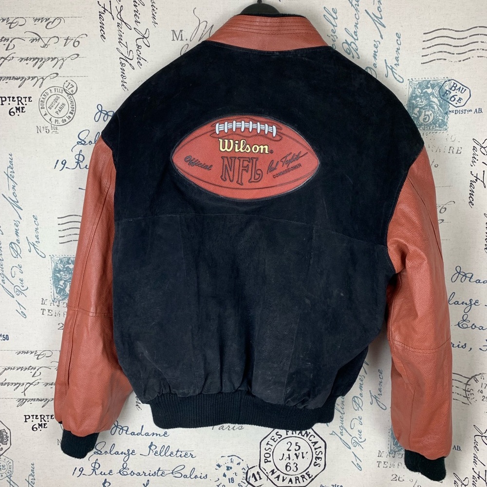 Wilson NFL Rams Men’s Leather Jacket Size Large